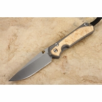 Chris Reeve Knives Large Sebenza 31 Box Elder Burl Inlay #6