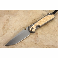 Chris Reeve Knives Large Sebenza 31 Box Elder Burl Inlay #7