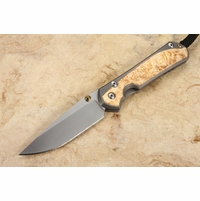 Chris Reeve Knives Large Sebenza 31 Box Elder Burl Inlay #8