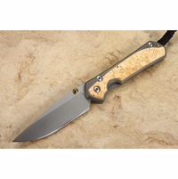 Chris Reeve Knives Large Sebenza 31 Box Elder Burl Inlay #9
