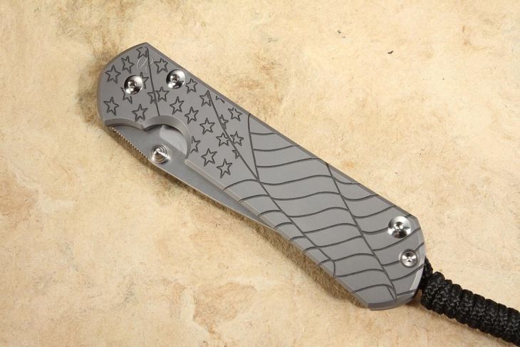 Chris Reeve Knives Large Sebenza 31 Forever Flag - Drop Point Blade