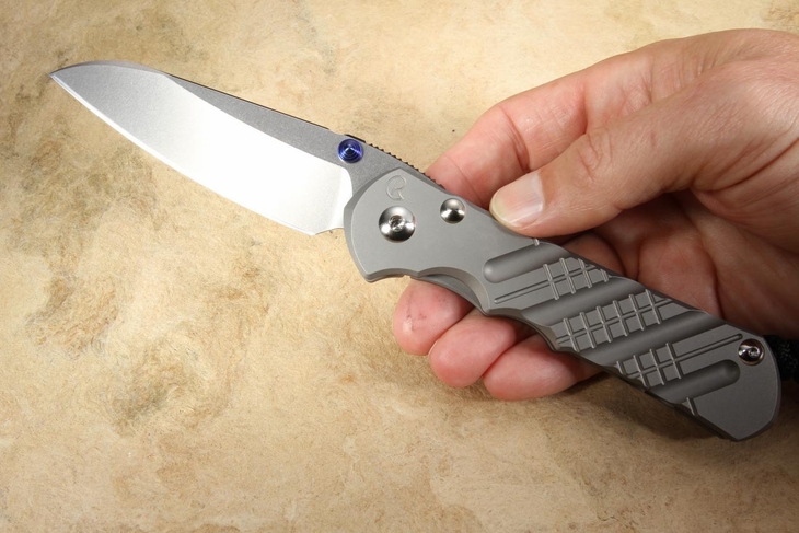 Chris Reeve Large Inkosi Insingo Cross Hatch - Glass Blasted