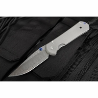Chris Reeve Large Sebenza 21 - Basketweave Damascus Folding Knife