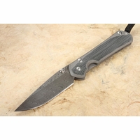 Chris Reeve Large Sebenza 31 - Black Micarta & Boomerang Damascus