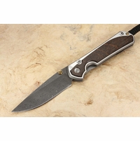 Chris Reeve Large Sebenza 31 Bog Oak & Boomerang Damascus #1