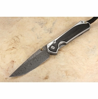 Chris Reeve Large Sebenza 31 Bog Oak & Ladder Damascus #1