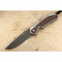 Chris Reeve Large Sebenza 31 Bog Oak & Ladder Damascus #10