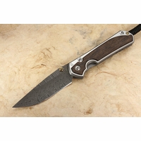 Chris Reeve Large Sebenza 31 Bog Oak & Ladder Damascus #7