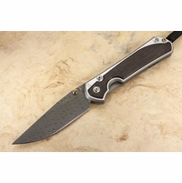 Chris Reeve Large Sebenza 31 Bog Oak & Ladder Damascus #9