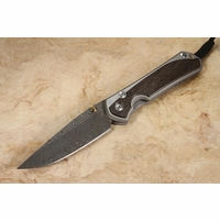 Chris Reeve Large Sebenza 31 Bog Oak & Raindrop Damascus #1