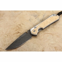 Chris Reeve Large Sebenza 31 Box Elder and Boomerang Damascus #7