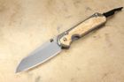 Chris Reeve Large Sebenza 31 Insingo Box Elder Burl Inlay #1