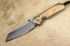 Chris Reeve Large Sebenza 31 Insingo Box Elder Burl Inlay #1
