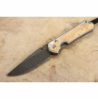Chris Reeve Large Sebenza 31 Box Elder & Raindrop Damascus #3