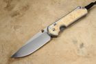 Chris Reeve Large Sebenza 31 Drop Point Box Elder Burl Inlay - Polished #2