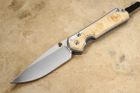 Chris Reeve Large Sebenza 31 Drop Point Box Elder Burl Inlay - Polished #3