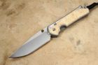 Chris Reeve Large Sebenza 31 Drop Point Box Elder Burl Inlay - Polished #5