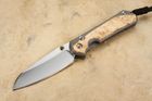 Chris Reeve Large Sebenza 31 Insingo Box Elder Burl Inlay #2