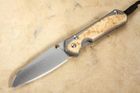 Chris Reeve Large Sebenza 31 Insingo Box Elder Burl Inlay #2