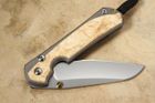 Chris Reeve Large Sebenza 31 Insingo Box Elder Burl Inlay #10