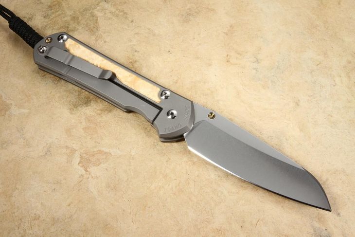 Chris Reeve Large Sebenza 31 Insingo Box Elder Burl Inlay #11