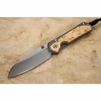 Chris Reeve Large Sebenza 31 Insingo Box Elder Burl Inlay #11