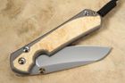Chris Reeve Large Sebenza 31 Insingo Box Elder Burl Inlay #11
