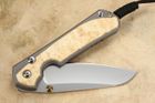 Chris Reeve Large Sebenza 31 Insingo Box Elder Burl Inlay #12
