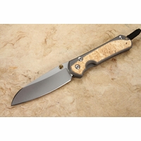 Chris Reeve Large Sebenza 31 Insingo Box Elder Burl Inlay #14