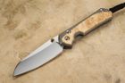 Chris Reeve Large Sebenza 31 Insingo Box Elder Burl Inlay #4
