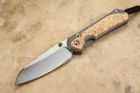 Chris Reeve Large Sebenza 31 Insingo Box Elder Burl Inlay #5
