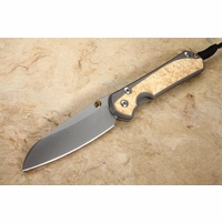 Chris Reeve Large Sebenza 31 Insingo Box Elder Burl Inlay #5