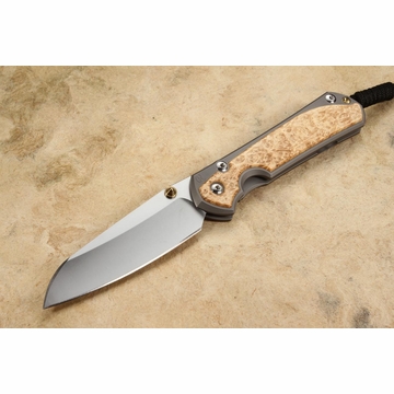 Chris Reeve Large Sebenza 31 Insingo Box Elder Burl Inlay #5