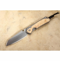 Chris Reeve Large Sebenza 31 Insingo Box Elder Burl Inlay #5
