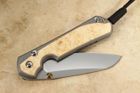 Chris Reeve Large Sebenza 31 Insingo Box Elder Burl Inlay #5
