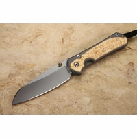 Chris Reeve Large Sebenza 31 Insingo Box Elder Burl Inlay #6