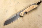 Chris Reeve Large Sebenza 31 Insingo Box Elder Burl Inlay #7