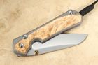 Chris Reeve Large Sebenza 31 Insingo Box Elder Burl Inlay #6