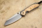 Chris Reeve Large Sebenza 31 Insingo Box Elder Burl Inlay #8