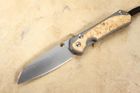 Chris Reeve Large Sebenza 31 Insingo Box Elder Burl Inlay #8