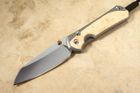 Chris Reeve Large Sebenza 31 Insingo Box Elder Burl Inlay #8