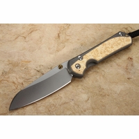 Chris Reeve Large Sebenza 31 Insingo Box Elder Burl Inlay #8