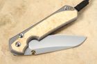 Chris Reeve Large Sebenza 31 Insingo Box Elder Burl Inlay #8
