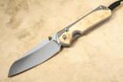 Chris Reeve Large Sebenza 31 Insingo Box Elder Burl Inlay #9