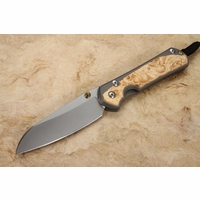 Chris Reeve Large Sebenza 31 Insingo Box Elder Burl Inlay #9