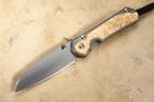 Chris Reeve Large Sebenza 31 Insingo Box Elder Burl Inlay #10