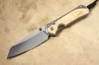 Chris Reeve Large Sebenza 31 Insingo Box Elder Burl Inlay #10