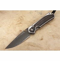 Chris Reeve Large Sebenza 31 Macassar Ebony & Ladder Damascus #1