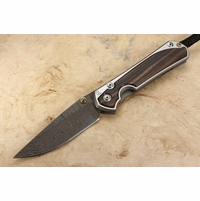 Chris Reeve Large Sebenza 31 Macassar Ebony & Ladder Damascus #10