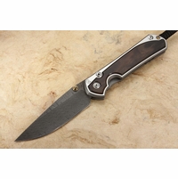 Chris Reeve Large Sebenza 31 Macassar Ebony & Ladder Damascus #5